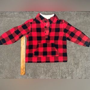 Boys 24 M Carters plaid pullover sweater.